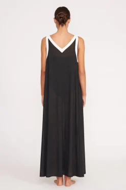 STAUD AVELINE COVERUP DRESS  BLACK WHITE BLACKWHITE Hot