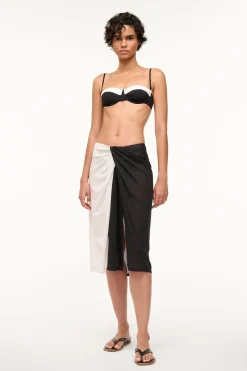 STAUD AZALEA COVERUP SKIRT  WHITE BLACK WHITEBLACK Outlet