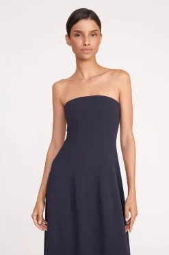 STAUD BENJAMIN DRESS   NAVY Best