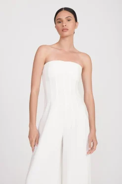 STAUD BENJAMIN JUMPSUIT   ECRU