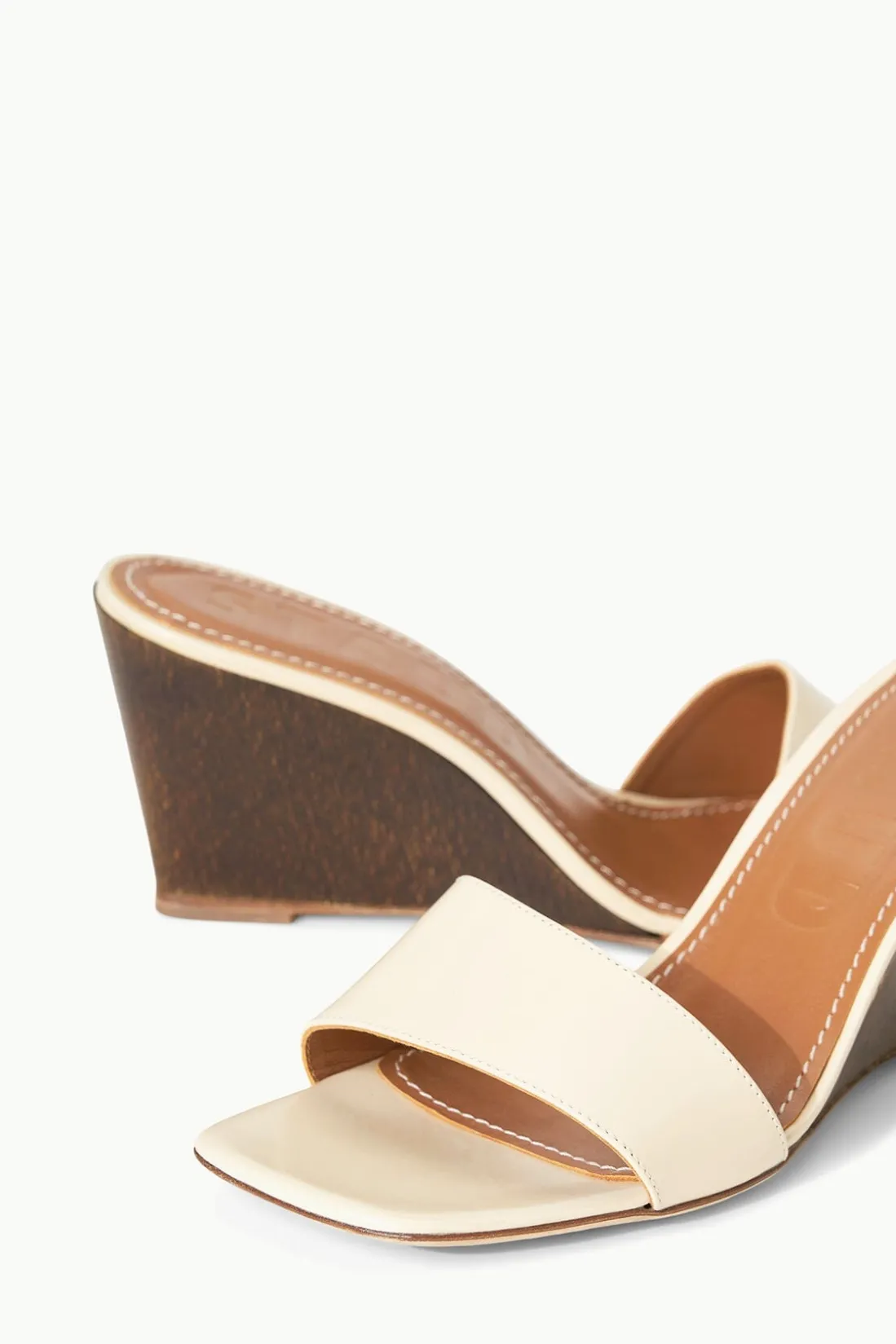 STAUD BILLIE WEDGE CREAM WOOD CREAMWOOD Sale