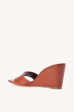STAUD BILLIE WEDGE   TAN Discount