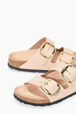 STAUD BIRKENSTOCK ARIZONA BIG BUCKLE SANDAL  HIGH SHINE NEW BEIGE HIGHSHINENEWBEIGE Hot