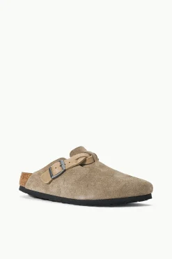 STAUD BIRKENSTOCK BOSTON BRAID CLOG   TAUPE Hot
