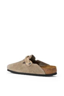 STAUD BIRKENSTOCK BOSTON BRAID CLOG   TAUPE Hot