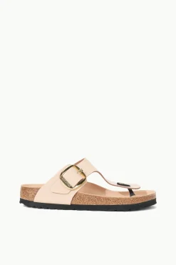 STAUD BIRKENSTOCK GIZEH BIG BUCKLE SANDAL HIGH SHINE NEW BEIGE HIGHSHINENEWBEIGE Clearance