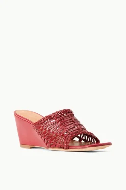 STAUD BLAIR WOVEN WEDGE   RUBY Discount