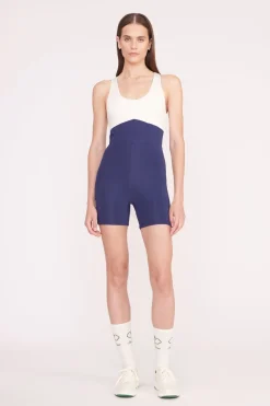 STAUD BOUNCE SHORT UNITARD  NAVY IVORY NAVYIVORY Sale