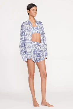 STAUD BOYANA SHORT  BLUE TOILE BLUETOILE Online