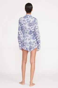 STAUD BOYANA SHORT  BLUE TOILE BLUETOILE Online