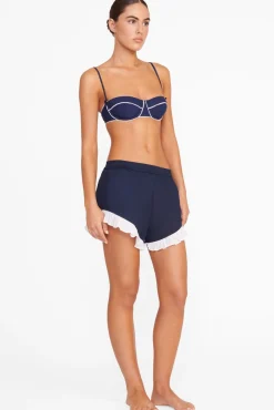 STAUD BOYANA SHORT  NAVY WHITE NAVYWHITE Hot