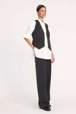STAUD BRETT VEST   BLACK