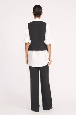 STAUD BRETT VEST   BLACK