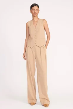 STAUD BRETT VEST   CAMEL Outlet