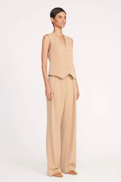 STAUD BRETT VEST   CAMEL Outlet