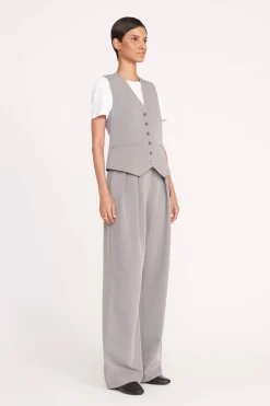 STAUD BRETT VEST  HEATHER GREY HEATHERGREY Hot