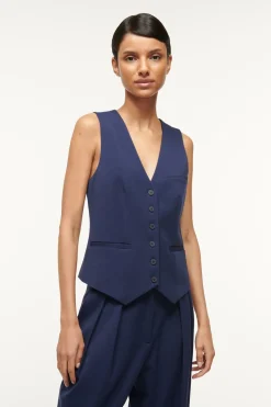 STAUD BRETT VEST   NAVY Clearance