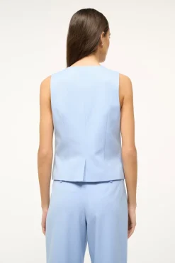 STAUD BRETT VEST   PERIWINKLE Sale