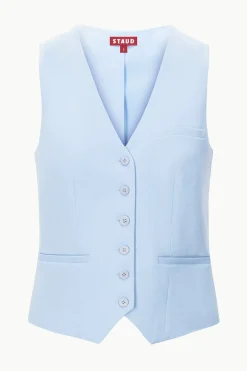 STAUD BRETT VEST   PERIWINKLE Sale
