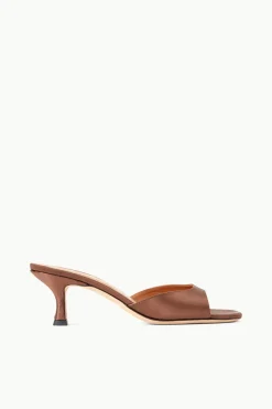 STAUD BRIGITTE MULE  CLOVE SATIN CLOVESATIN Clearance