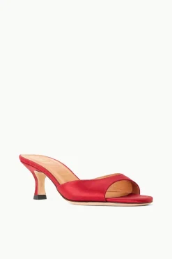 STAUD BRIGITTE MULE  RUBY SATIN RUBYSATIN Hot