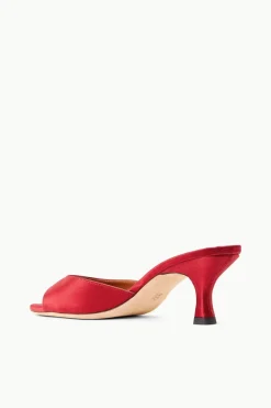 STAUD BRIGITTE MULE  RUBY SATIN RUBYSATIN Hot