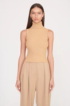 STAUD CALLUM TOP   CAMEL Outlet