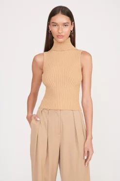 STAUD CALLUM TOP   CAMEL Outlet