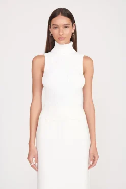 STAUD CALLUM TOP   IVORY Sale