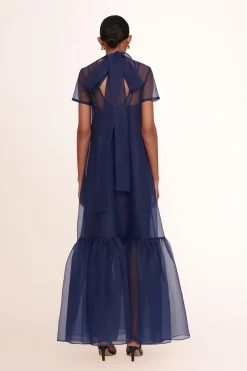 STAUD CALLUNA DRESS   NAVY Outlet