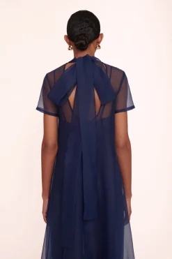 STAUD CALLUNA DRESS   NAVY Outlet