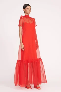 STAUD CALLUNA DRESS  RED ROSE REDROSE Online