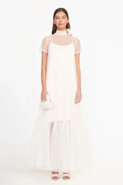 STAUD CALLUNA DRESS   WHITE Outlet