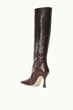 STAUD CAMI BOOT ESPRESSO CROC EMBOSSED ESPRESSOCROCEMBOSSED New