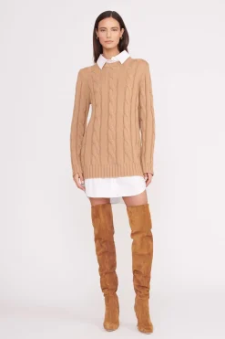 STAUD CAMI OVER THE KNEE BOOT  TAN SUEDE TANSUEDE Sale