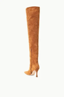 STAUD CAMI OVER THE KNEE BOOT  TAN SUEDE TANSUEDE Sale