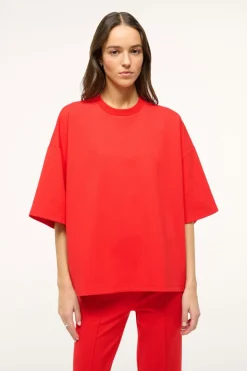STAUD CAPSULE TOP  RED ROSE REDROSE Discount