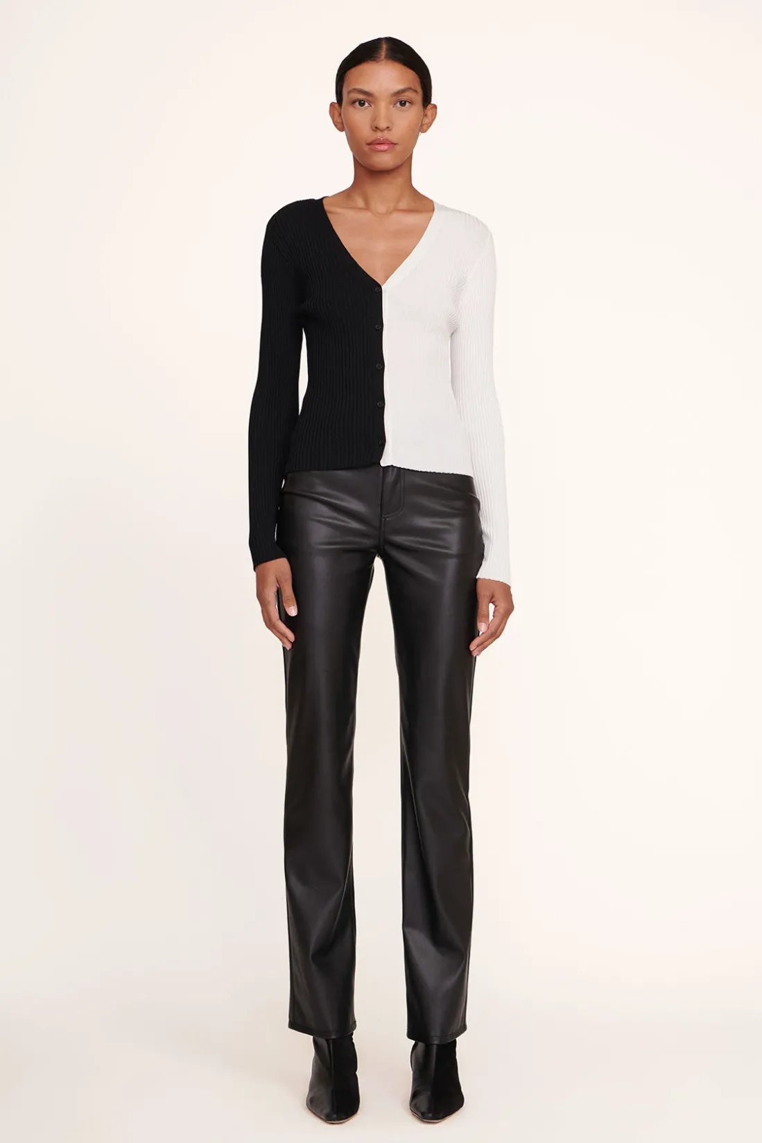 STAUD CARGO SWEATER BLACK WHITE BLACKWHITE Clearance