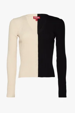 STAUD CARGO SWEATER  BUFF BLACK BUFFBLACK New