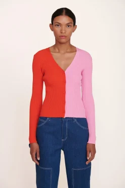 STAUD CARGO SWEATER  POPPY ROSEBUD POPPYROSEBUD