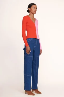STAUD CARGO SWEATER  POPPY ROSEBUD POPPYROSEBUD