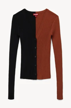 STAUD CARGO SWEATER  TAN BLACK TANBLACK Outlet