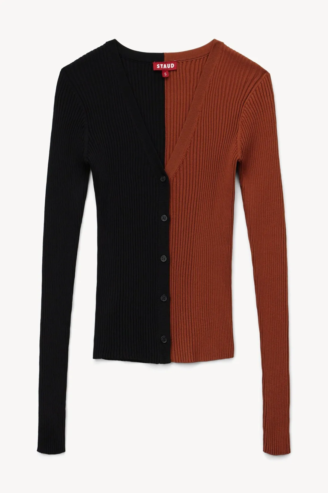 STAUD CARGO SWEATER TAN BLACK TANBLACK Outlet