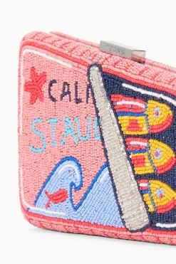 STAUD CARMELLA BEADED CLUTCH  INES PINK STAUDINESPINK Clearance
