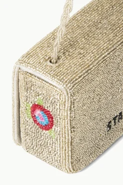 STAUD CARMEN BEADED BOX BAG  DIAMOND ROSE DIAMONDROSE Online