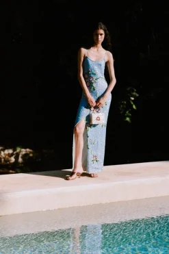 STAUD CARMEN BEADED BOX BAG  DIAMOND ROSE DIAMONDROSE Online