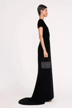 STAUD CARMEN BEADED BOX BAG   GOLD Sale