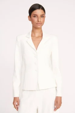 STAUD CARSON BLAZER   IVORY Hot