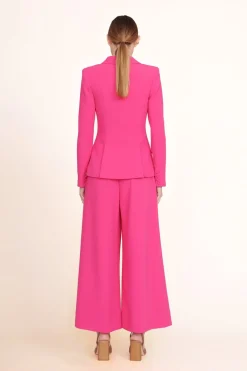 STAUD CARSON BLAZER   MAGENTA Best