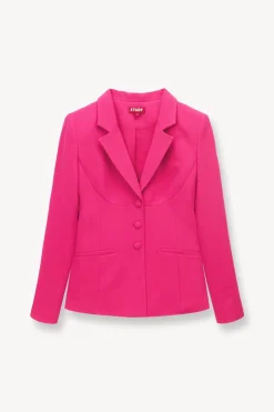 STAUD CARSON BLAZER   MAGENTA Best